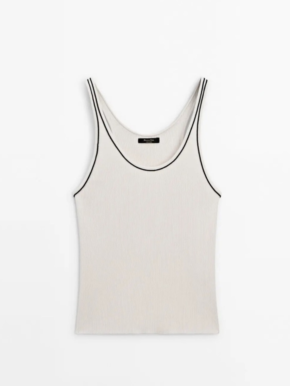 Massimo Dutti • Contrast Knit Top